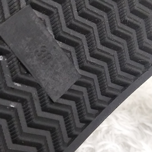 Free People Varsity Black Calf Hair Purple Leather Platform Slip On Loafer Shoe - Picture 9 of 14